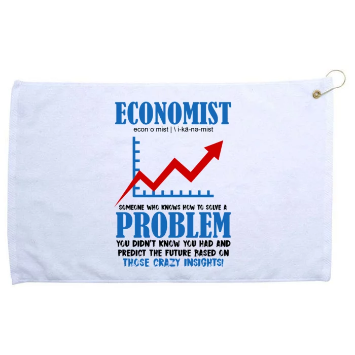 Economist Definition Funny Joke Grommeted Golf Towel