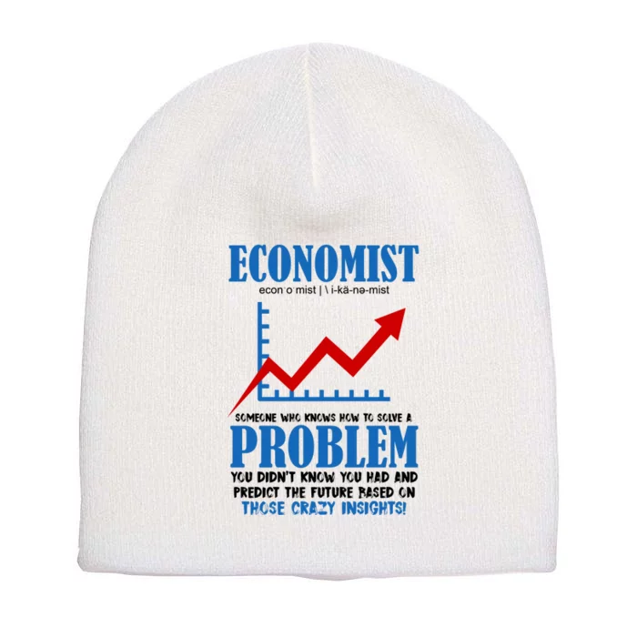 Economist Definition Funny Joke Short Acrylic Beanie