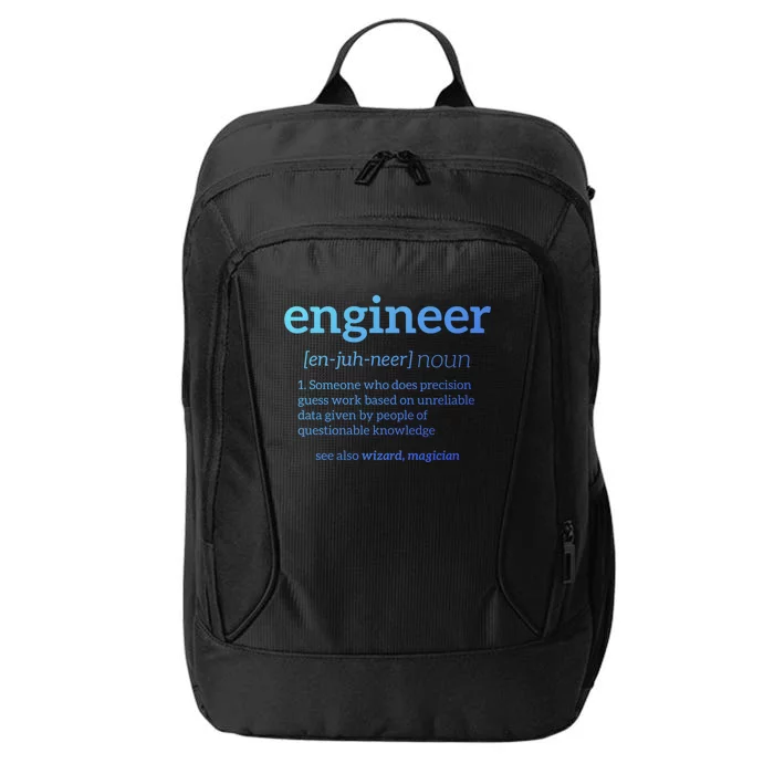 Engineer Definition Funny Civil Engineering Major Electrical Gift City Backpack