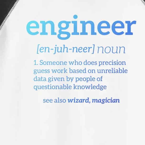 Engineer Definition Funny Civil Engineering Major Electrical Gift Toddler Fine Jersey T-Shirt