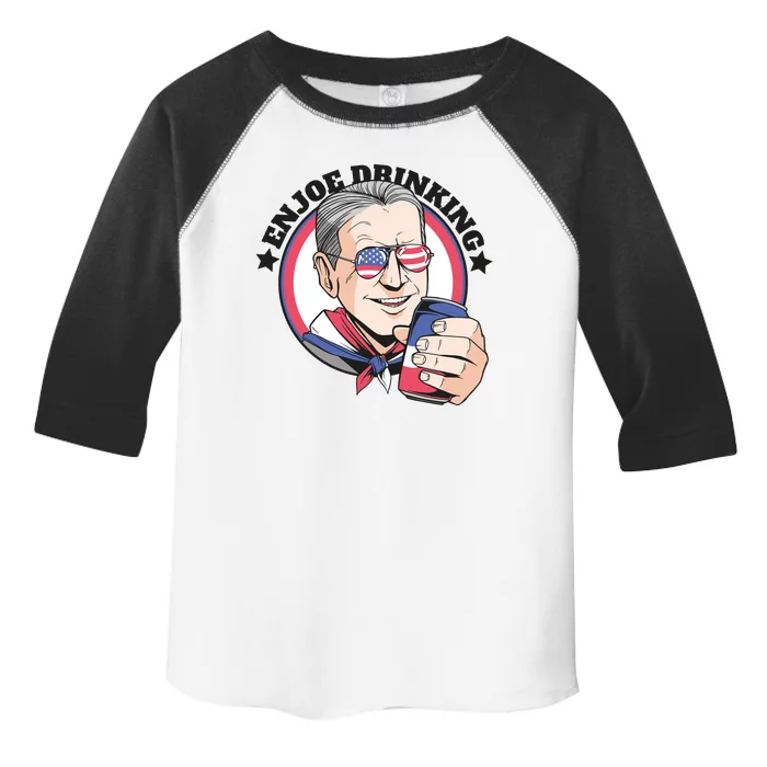 Enjoy Drinking Funny Joe Biden United States Toddler Fine Jersey T-Shirt