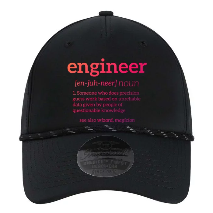 Engineer Definition Funny Civil Engineering Major Electrical Gift Performance The Dyno Cap