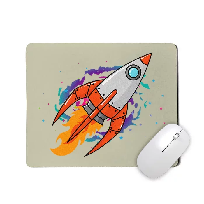 Exploring Distant Galaxies In A Spaceship Mousepad