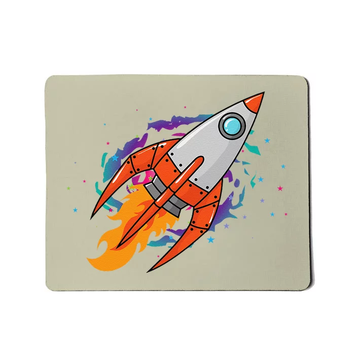 Exploring Distant Galaxies In A Spaceship Mousepad