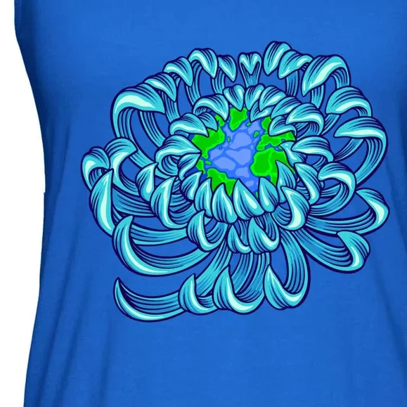 Earth Day Gift 53rd Anniversary Happy Earth Day Tee Rose Gift Ladies Essential Flowy Tank