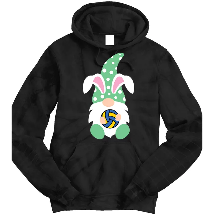 Easter Day Gnome Hug Volleyball Easter Bunny Spring Gnome Tie Dye Hoodie