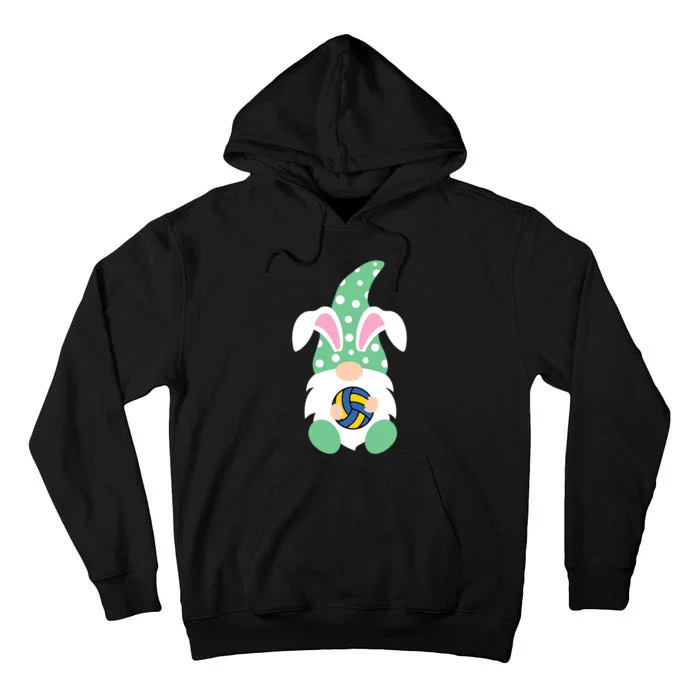 Easter Day Gnome Hug Volleyball Easter Bunny Spring Gnome Tall Hoodie