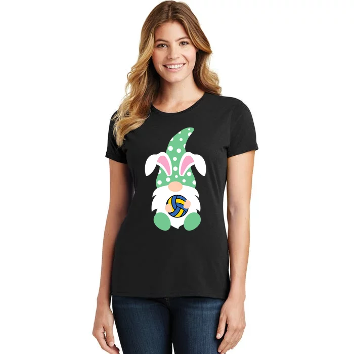 Easter Day Gnome Hug Volleyball Easter Bunny Spring Gnome Women's T-Shirt