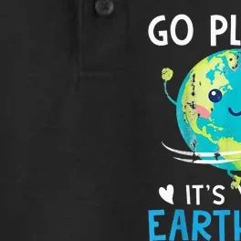 Earth Day Go planet It's Your Earth Day Dry Zone Grid Performance Polo