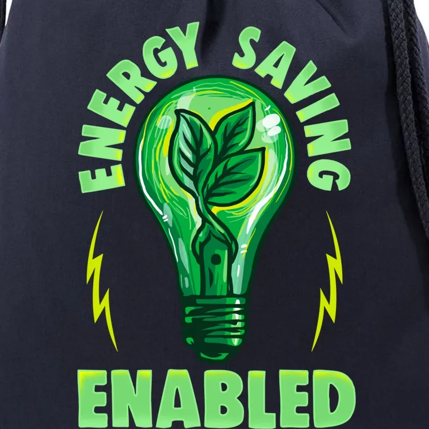 Earth Day Global Warming Recycle Upcycling Energy Saving Gift Drawstring Bag