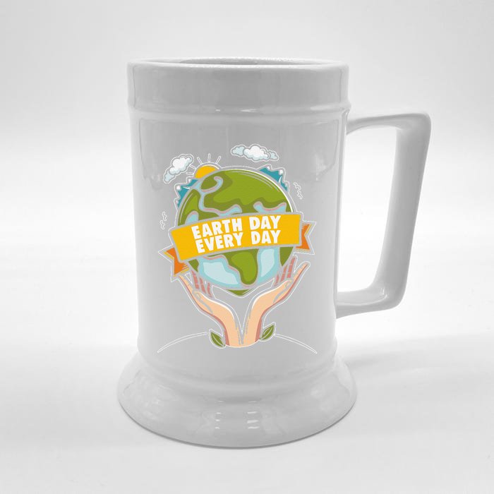 Earth Day Global Warming Climate Change Awareness Front & Back Beer Stein