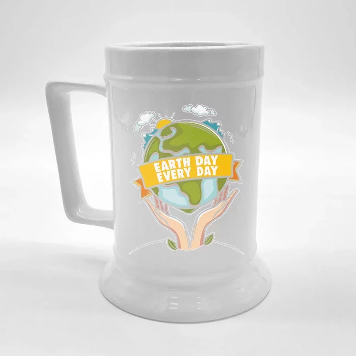 Earth Day Global Warming Climate Change Awareness Front & Back Beer Stein