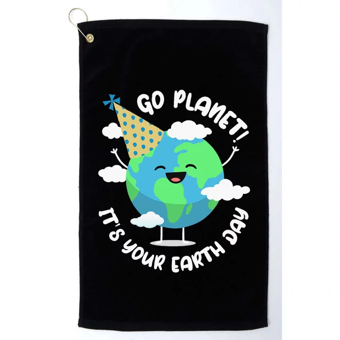 Earth Day Go Planet Its Your Earth Day Platinum Collection Golf Towel