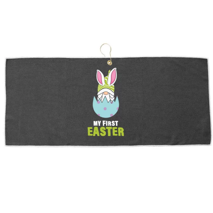 Easter Day Gift My First Easter Bunny Gnome Egg Large Microfiber Waffle Golf Towel