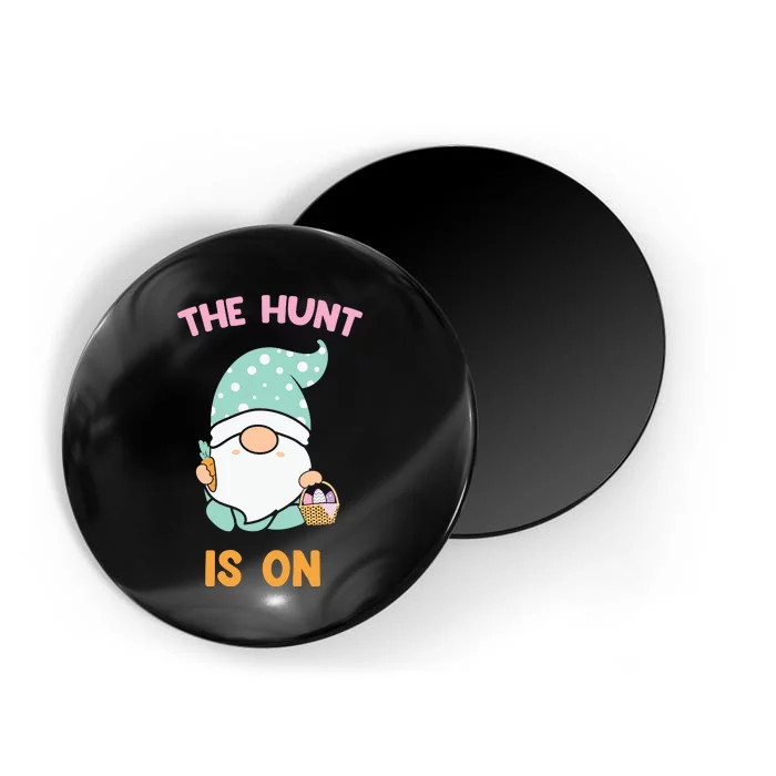 Easter Day Gift The Hunt Is On Easter Gnome Basket Egg Magnet