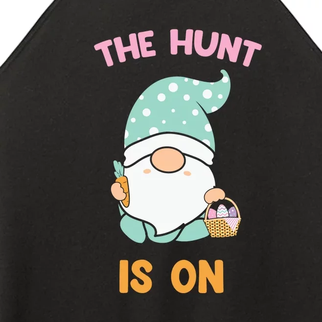 Easter Day Gift The Hunt Is On Easter Gnome Basket Egg Women’s Perfect Tri Rocker Tank