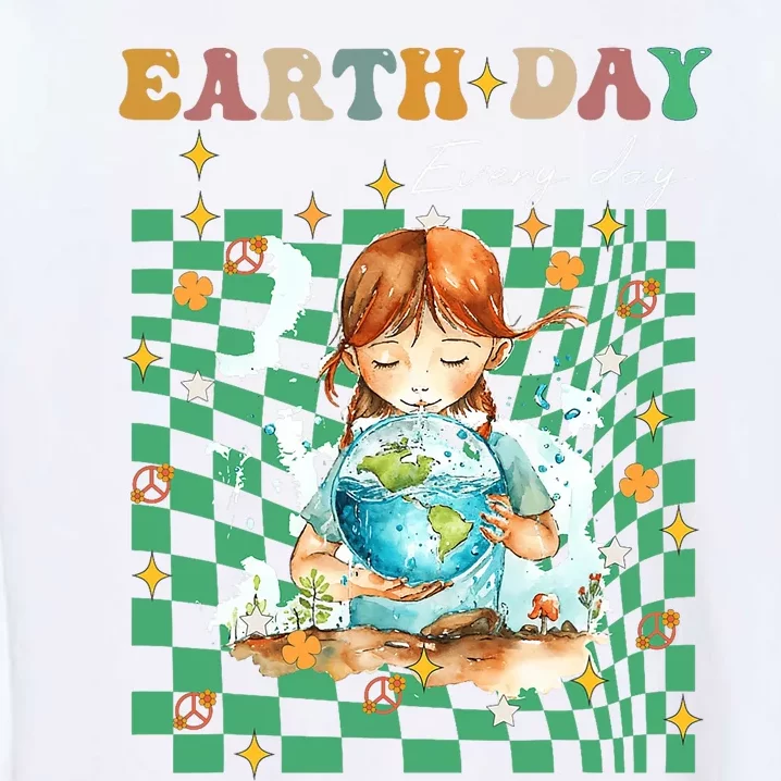 Earth Day Go Planet ItS Your Earth Day Groovy Garment-Dyed Sweatshirt