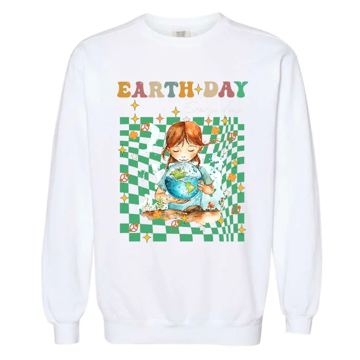 Earth Day Go Planet ItS Your Earth Day Groovy Garment-Dyed Sweatshirt