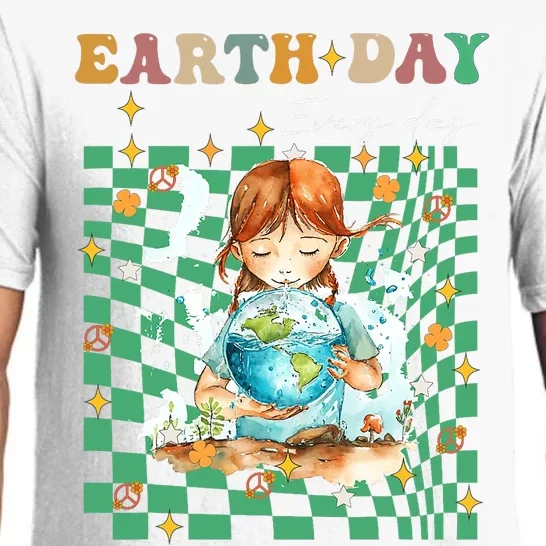 Earth Day Go Planet ItS Your Earth Day Groovy Pajama Set