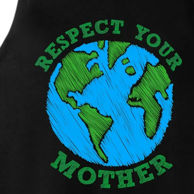 Earth Day Gifts Respect Your Mother Nature Lover Tee Ladies Tri-Blend Wicking Tank