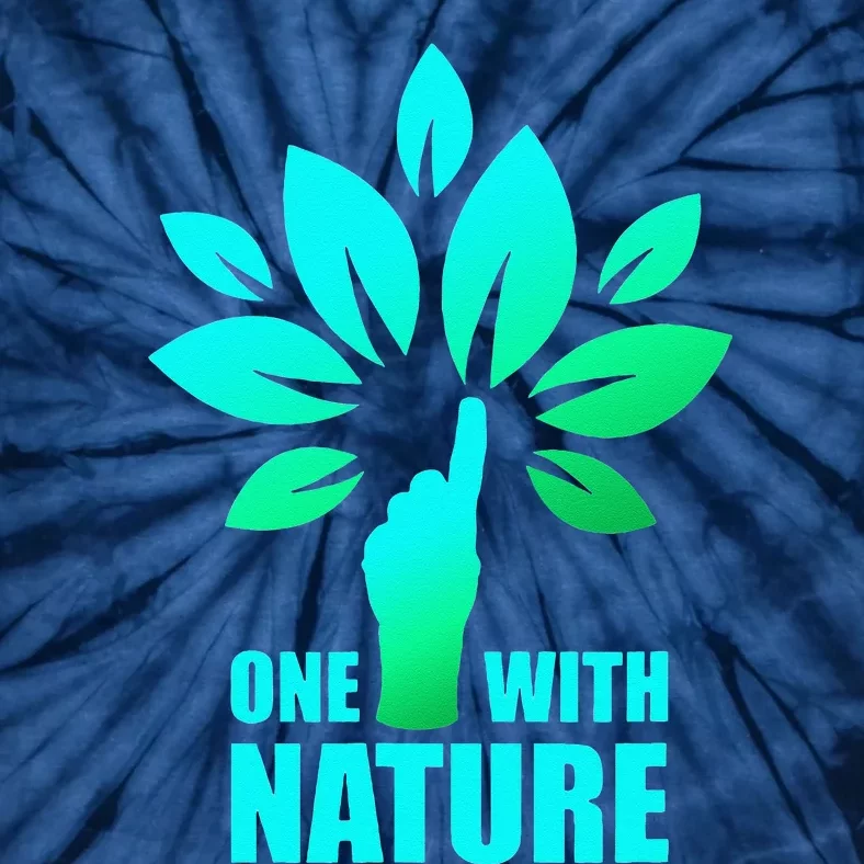 Earth Day Gift For Women And One With Nature Tie-Dye T-Shirt