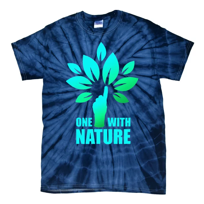 Earth Day Gift For Women And One With Nature Tie-Dye T-Shirt