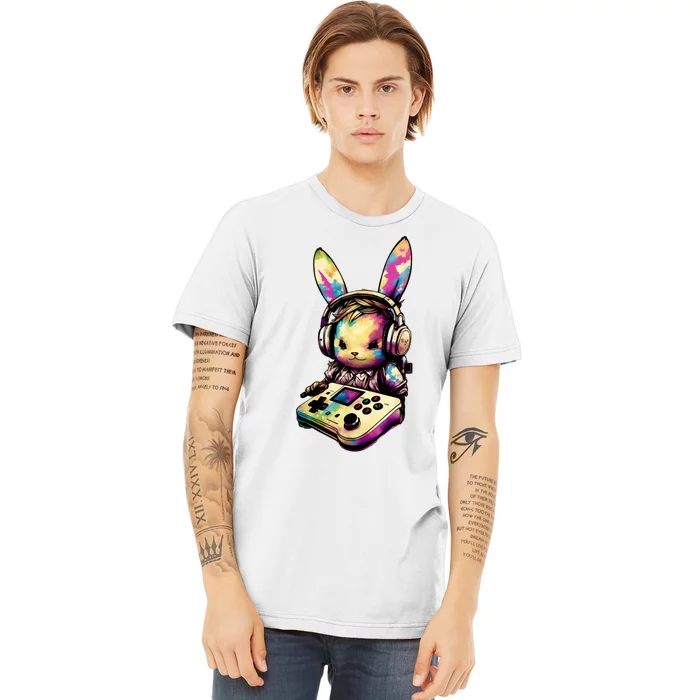 Easter Day Gamer Video Game Controller Bunny Premium T-Shirt