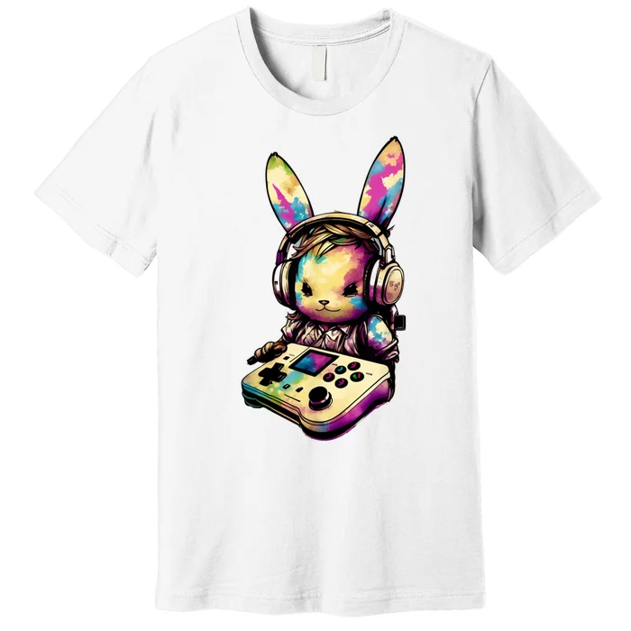 Easter Day Gamer Video Game Controller Bunny Premium T-Shirt