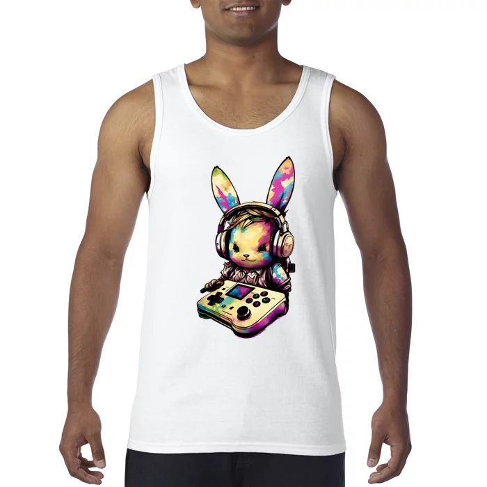 Easter Day Gamer Video Game Controller Bunny Tank Top