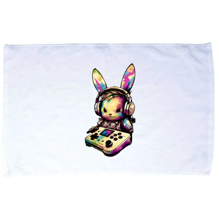 Easter Day Gamer Video Game Controller Bunny Microfiber Hand Towel