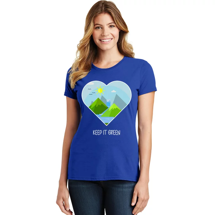 Earth Day Gift Keep It Green Save Planet Funny Gift Women's T-Shirt