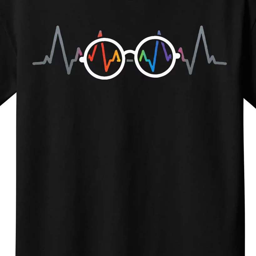 Eye Doctor Gifts Glasses Heartbeat Optician Optometrist Kids T-Shirt