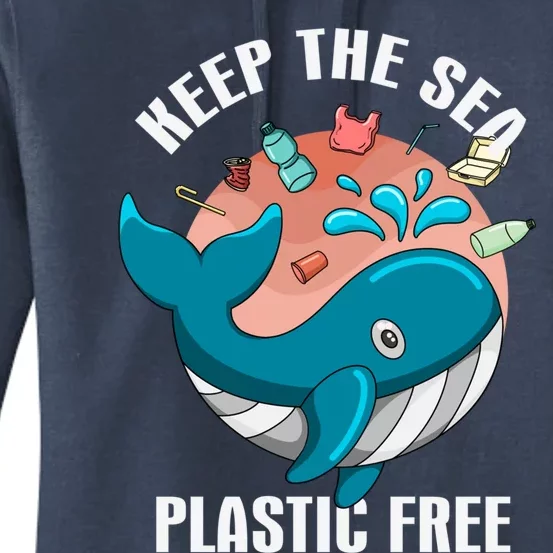 Earth Day Gift Keep The Sea Plastic Free Love Our World Cute Gift Women's Pullover Hoodie