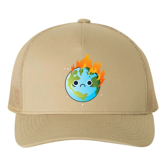 Earth Day Green Climate Change Planet Environmentalist Yupoong Adult 5-Panel Trucker Hat