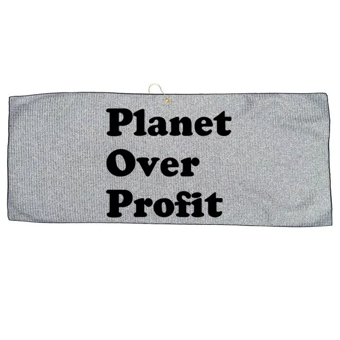 Earth Day Gift Planet Over Profit Gift Large Microfiber Waffle Golf Towel