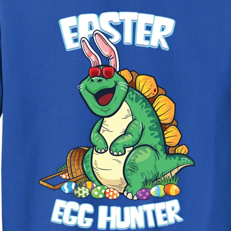 Easter Dinosaur Gift Egg Hunter Bunny Ears Stegosaurus Cute Gift Sweatshirt