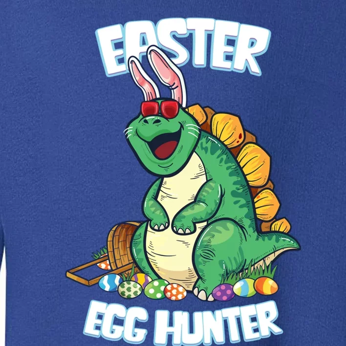 Easter Dinosaur Gift Egg Hunter Bunny Ears Stegosaurus Cute Gift Toddler Sweatshirt