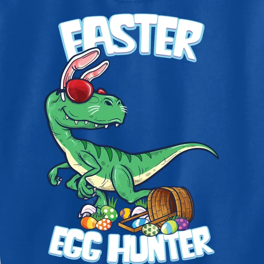 Easter Dinosaur Great Gift Egg Hunter Bunny Ears Velociraptor Cool Gift Kids Sweatshirt