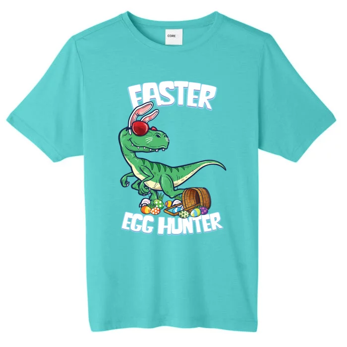 Easter Dinosaur Great Gift Egg Hunter Bunny Ears Velociraptor Cool Gift ChromaSoft Performance T-Shirt