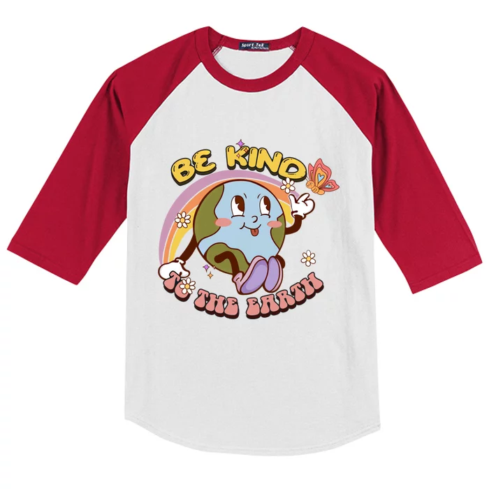 Earth Day Gift Be Kind To The Earth Save Earth Go Planet Gift Kids Colorblock Raglan Jersey