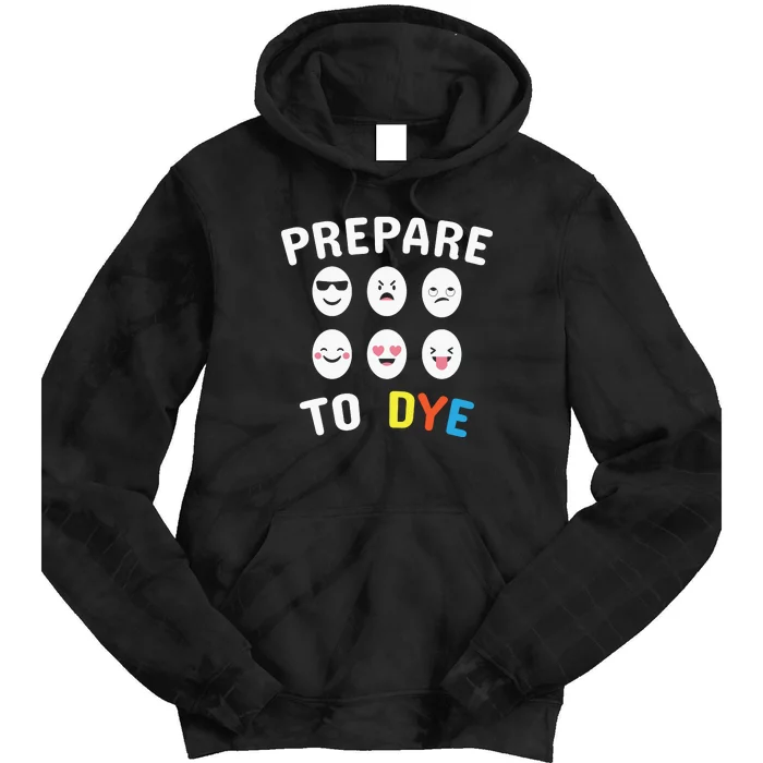 Easter Day Gift Prepare To Dye Funny Egg Hunting Easter Tie Dye Hoodie