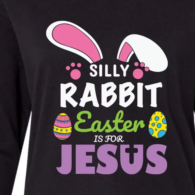 Easter Day Gift Rabbit Easter Is For Jesus Christians Funny Egg Womens Cotton Relaxed Long Sleeve T-Shirt