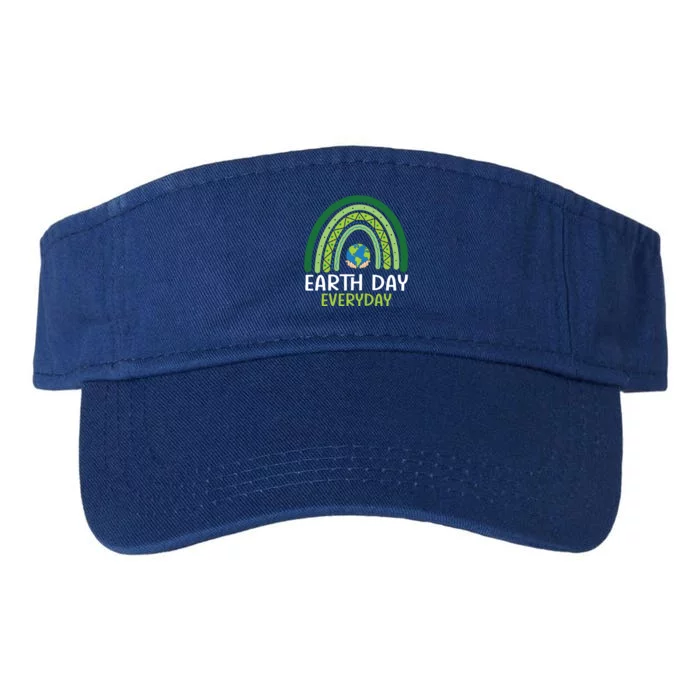 Earth Day Gift Teacher Earth Day Everyday Rainbow Earth Day Gift Valucap Bio-Washed Visor