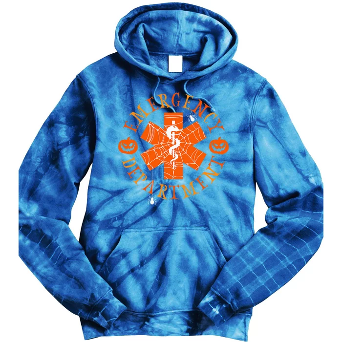 Emergency Department Halloween Emergency Room Nursing Nurse Tie Dye Hoodie