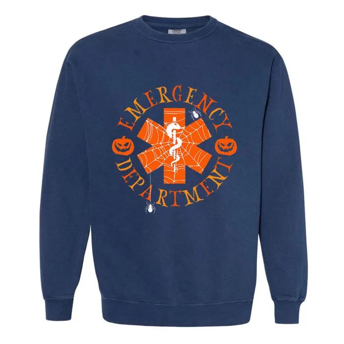 Emergency Department Halloween Emergency Room Nursing Nurse Garment-Dyed Sweatshirt