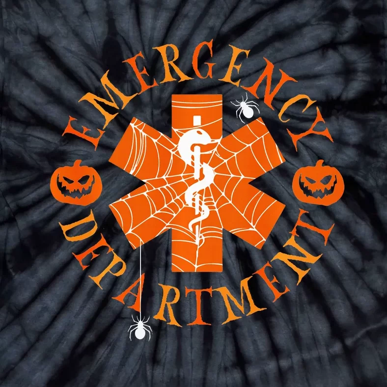 Emergency Department Halloween Emergency Room Nursing Nurse Tie-Dye T-Shirt