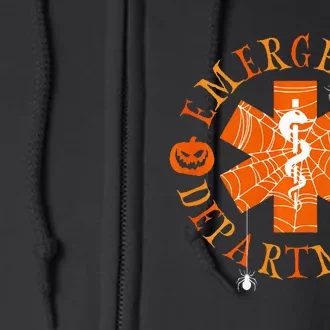 Emergency Department Halloween Emergency Room Nursing Nurse Full Zip Hoodie