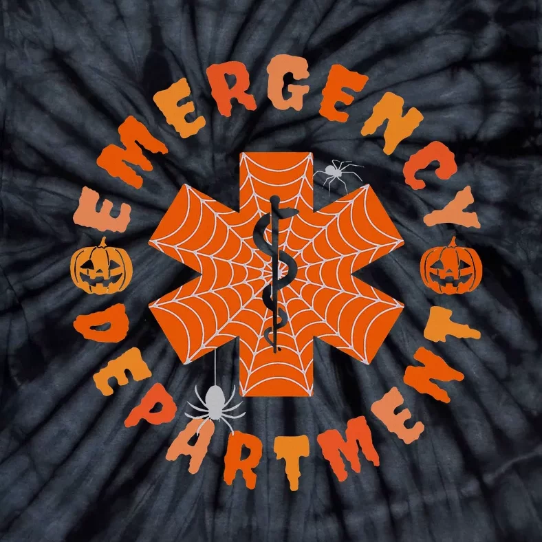 Emergency Department Halloween Emergency Room Nursing Nurse Tie-Dye T-Shirt