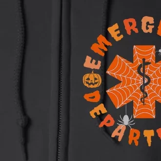 Emergency Department Halloween Emergency Room Nursing Nurse Full Zip Hoodie