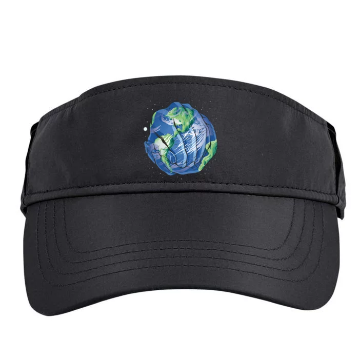 Earth Day Hands Adult Drive Performance Visor